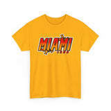 Miami "Heat Wave" Retro Basketball T-Shirt