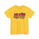 Miami "Heat Wave" Retro Basketball T-Shirt